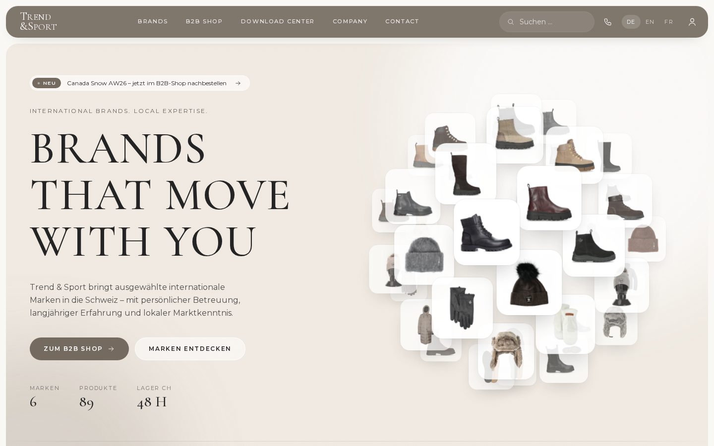 Trend & Sport website